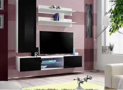 Wohnzimmer Wandregale Wohnwand Wandschrank Regal Design tv Modern Luxus Neu