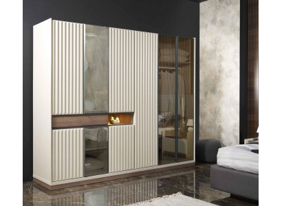 Modern Kleiderschrank Luxus Schrank Holz Schlafzimmer Möbel Design Weiß Neu