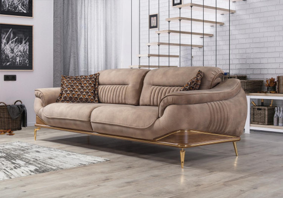 Wohnzimmer Set 2x Dreisitzer Sofa Luxus Sessel Einrichtung Design Couch