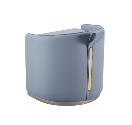 Sessel Leder Hocker Luxus Modernes Design Wohnzimmer Möbel Leder