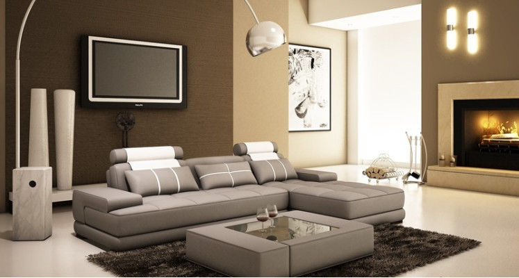 Ledersofa Ecksofa Sofa Couch Polster Ecke Designer Sofas Couchen Neu Paris Weiß