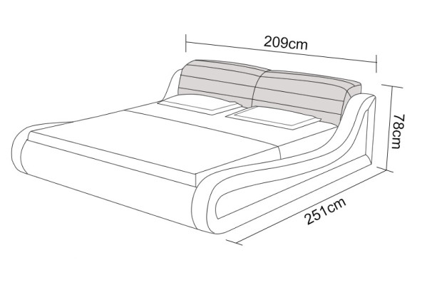 Leder Bett mit USB Polster Betten Luxus Doppel Hotel Ehe Big 140/160/180 cm