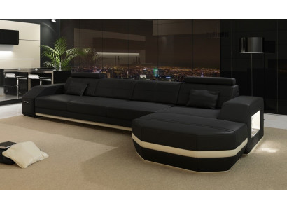 Design Ecksofa Couch Polster Eck Garnitur Ledersofa Ecke Wohnlandschaft PH300