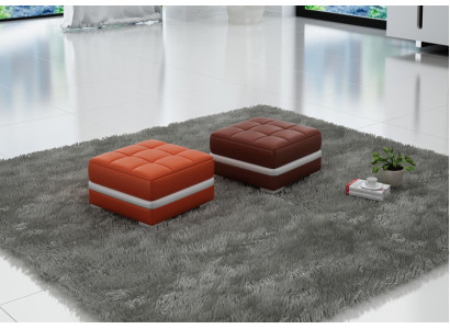 Design Polster Hocker Fußhocker Ottomane Sitz Gepolstert Pufa FT002