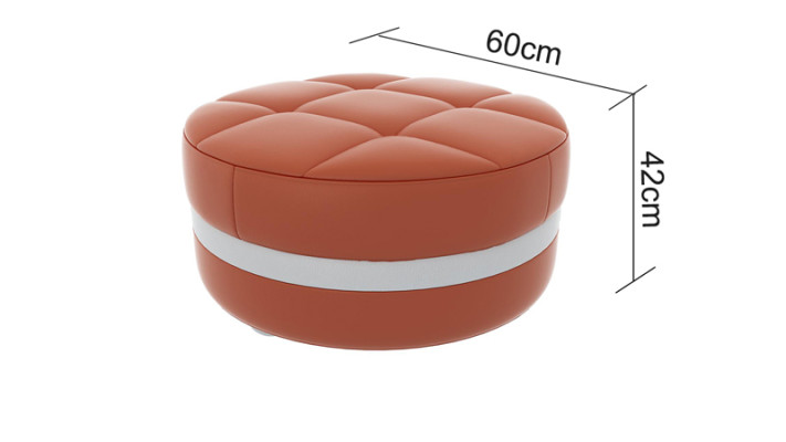 Design Polster Hocker Fußhocker Ottomane Sitz Gepolstert Pufa FT003