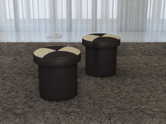 Design Polster Hocker Fußhocker Ottomane Sitz Chaise Gepolstert FT008