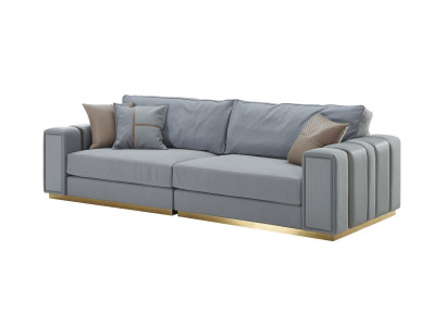 Sofa 3 Sitzer Hellblau Neu Kreative Modern Wohnzimmer Design Couchen Möbel Stoff