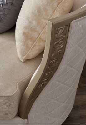 Modernes Sofa Textil Sessel Sofagarnitur 4+1+1 Sitzer Wohnzimmer