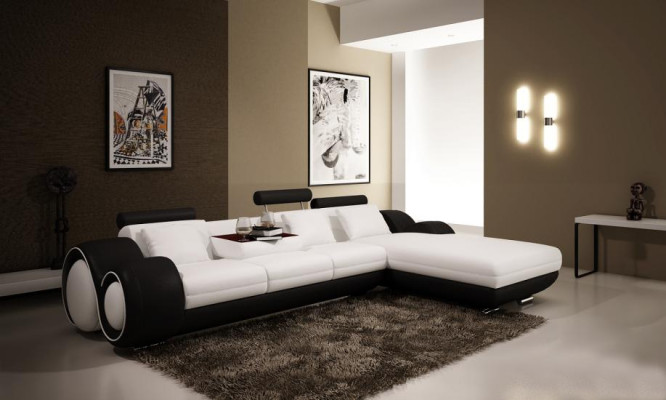 Elegantes Wohnen Luxuriöses Ecksofa in perfekter L-Form Sofa Wohzimmer