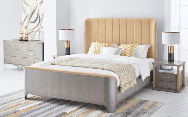 Bett 2x Nachttisch 3tlg. Schlafzimmer Set Betten neu Luxus Modern 180x200 Zimmer