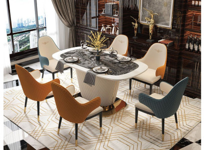 Design Esstisch Leder Stein Tisch Moderne Esstische Möbel 160x90 Tische
