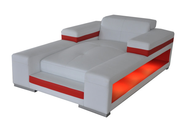 Modern Leder Komfort Liegen Liegesessel Relaxliege Chaiselongue Liege