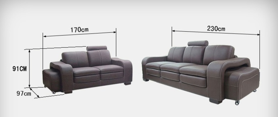 Ledersofa Couch Wohnlandschaft Garnitur Design Modern 3+2+1 Sitzer Sofa A1112
