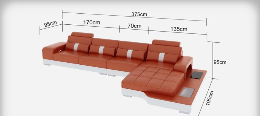 Entdecken Sie Komfort und Stil mit unserem modernen gepolsterten Ecksofa in L-Form