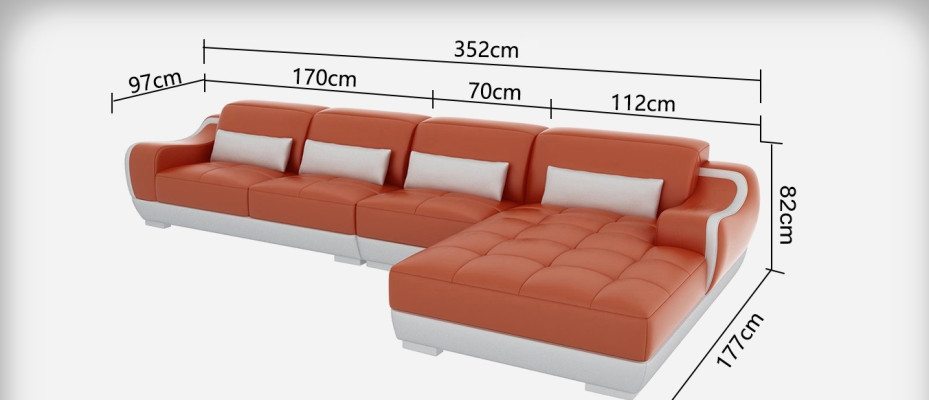 Entdecken Sie unser charmantes neues Ecksofa in L-Form für stilvolles Wohnambiente