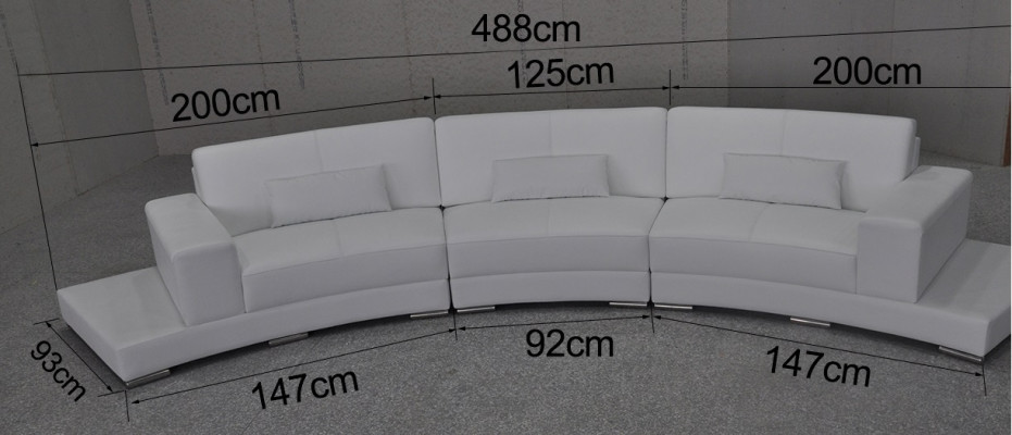 Ledersofa mit USB Wohnlandschaft Ecksofa Eck Garnitur Design Modern Sofa A1130