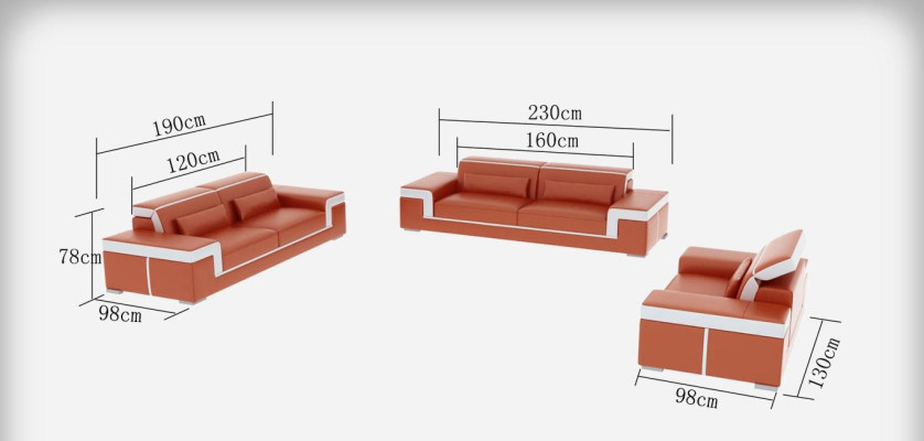 Sofagarnitur Couch Polster Sofa 3+1+1 Komplett Set Garnituren 3tlg.