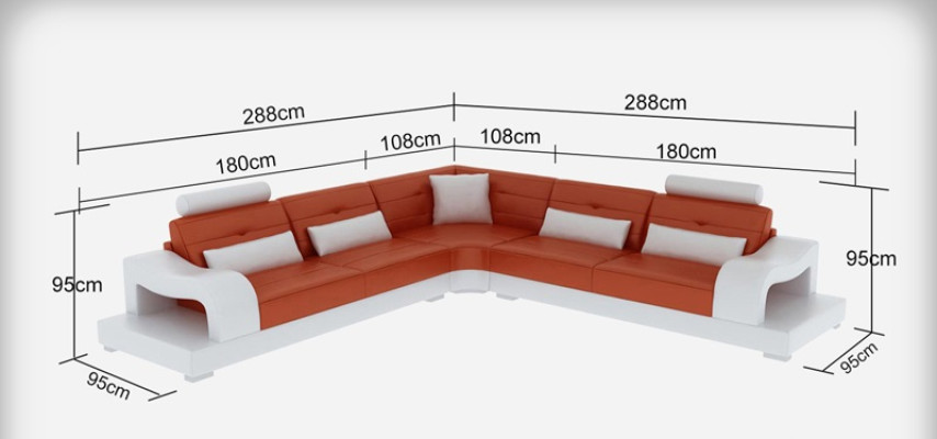 Ledersofa Couch Wohnlandschaft Dekor Eck Ecksofa Modern Garnitur Design