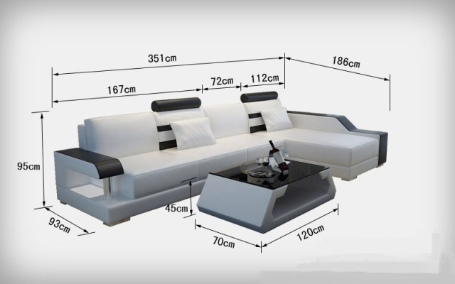 Ledersofa Maßfertigung Couch Wohnlandschaft Ecksofa Garnitur Design Sofa USB Neu
