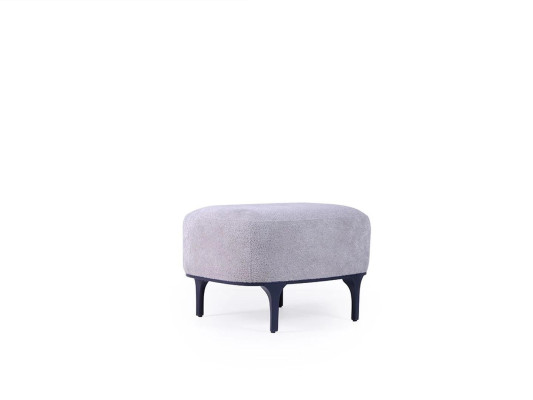 Designer Modern Grau Hocker Wohnzimmer Polster Textil Polstermöbel