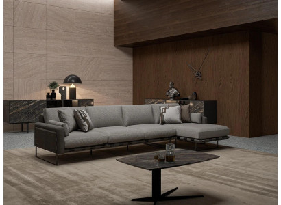 Sofa Ecksofa Wohnzimmer Eckcouch Couch Polster Textil Garnitur Eck Polstermöbel