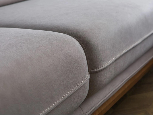 Wohnzimmer Einrichtung Designer Grau Ecksofa L-Form Sofa Couch Polstermöbel