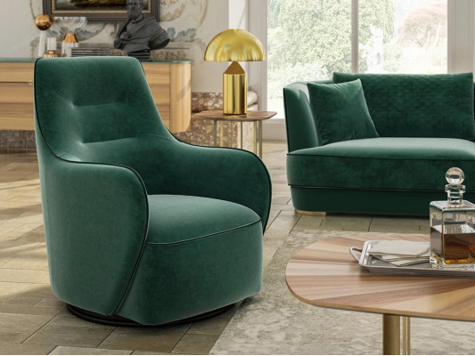 Modern Sessel Wohnzimmer Sitzmöbel Design Polstersessel Sitz Stoff Polstermöbel