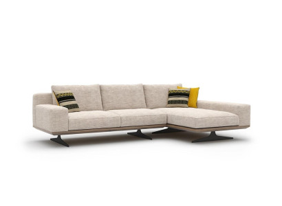 Ecksofa Designer Sofa L-Form Garnitur Couch Wohnzimmer Polster Textil Neu