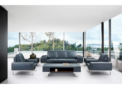 Moderne Sofagarnitur 311 Sitzer Sofa Couch Polster Garnitur Couchen Leder Neu