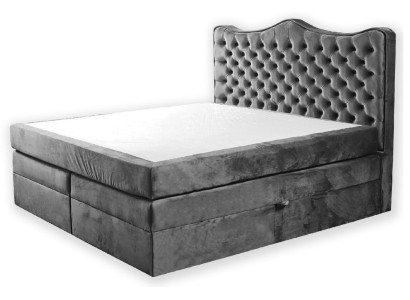 Boxspringbett Betten Polster Bett Hotel Leder Textil Stoff 180x200cm Samt Möbel