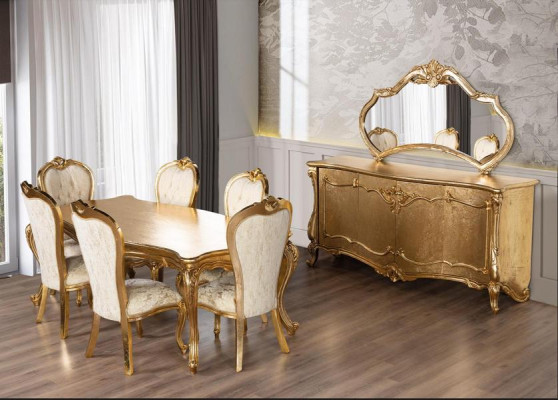 Tisch 6x Stühle Esszimmer Garnitur Set Komplettes Set 7tlg Neu Essgruppe