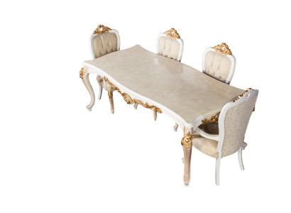 Tisch Klassischer Luxus Holz Tische Barock Rokoko Antik Stil Ess Wohn Zimmer