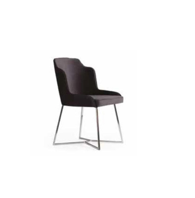 Stühle Polster Textil Modern Designer Lehn Sitz Sessel luxus Ess Zimmer 1x Stuhl