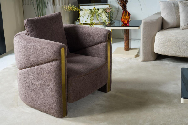 Design Sessel Luxus Sessel Relax Textil Sessel Club Lounge Moderner Luxus