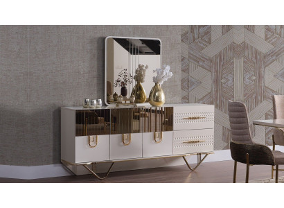 Anrichte Schrank Hochglanz Möbel Holz Luxus Kommode Sideboard