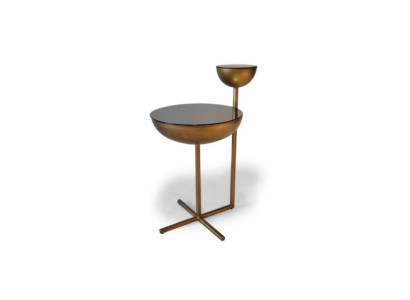 Moderner Beistelltisch Mit Glasplatte Designer Runder Couchtisch Stil