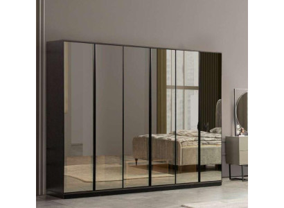Schlafzimmer Schranke Kleiderschrank Glas Luxus Modernes Design Neu