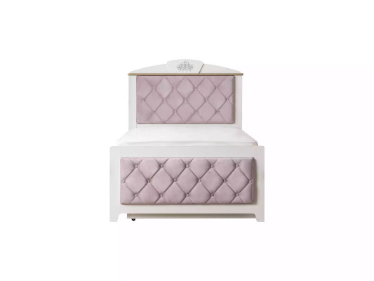 Funktionsbett Chesterfield Ausziehbares Kinderbett Bett 100 Holz Rosa