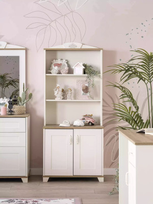 Bücherschrank Bücherregal Standregal Kinderregal Regal Holz Weiß Neu