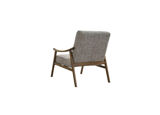 Sessel Ohrensessel Sitzer Polyester Grau Stoff Wohnzimmer Modern