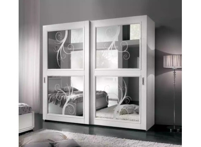 Schlafzimmer Möbel Italien Holzschrank Echtholz Kleiderschrank Weiß Neu