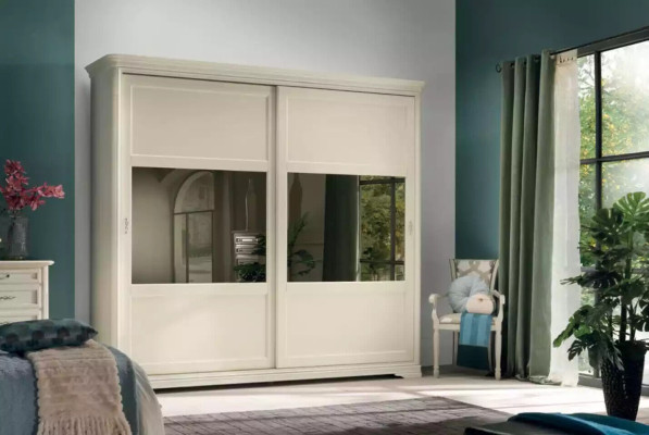 Kleiderschrank Schwebetüren Schrank Möbel Schränke Schlafzimmer Holz Neu
