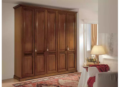 Klassischer Kleiderschrank Möbel Schränke Schlafzimmer Design Braun Neu