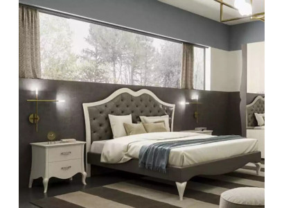 Bett Schlafzimmer Set Bett 2x Nachttisch Modern Italienische Möbel 3tlg