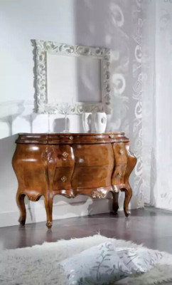 Klassische Kommode Schrank Holz Schränke Möbel Konsolen Italienische Neu