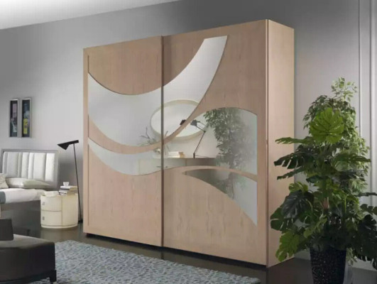 Schlafzimmer Bett 2x Nachttische Kleiderschrank Kommode Luxus Set 5 tlg.