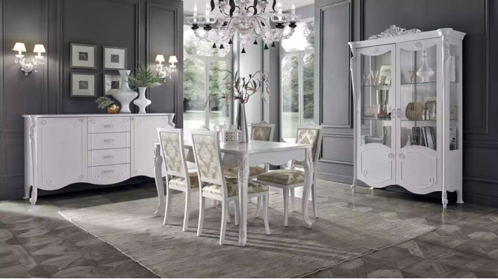 Luxus Stil Schrank Anrichte Vitrinenschrank Design Italienische Möbel