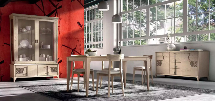 Luxus Vitrine 2 Tür Holz Schrank Wohnzimmer Glas Schränke Design Möbel