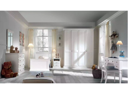 Jugend Kinder Zimmer Set Schlafzimmer Modern Bett Nachttisch Tisch 5tlg.