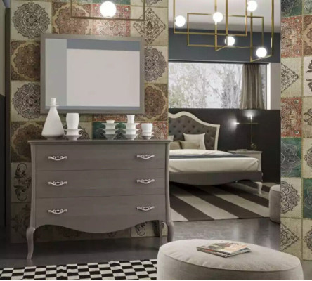 Kommode Spiegel Kommoden Schrank Luxus Regal Möbel Gruppe Neu Set 2tlg.